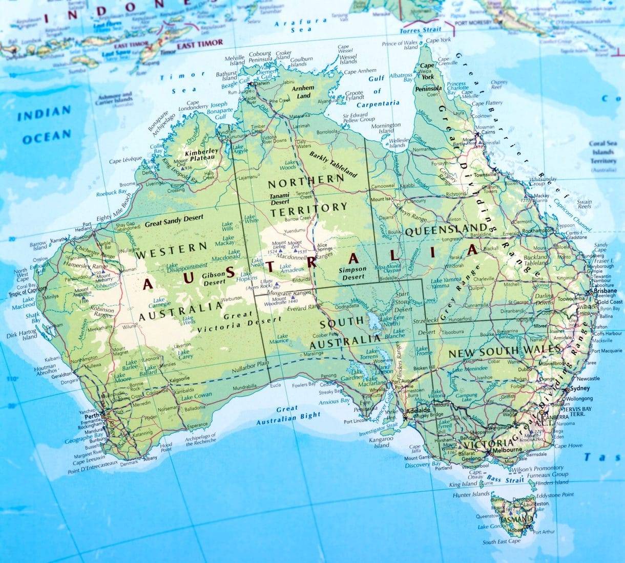 Мельбурн координаты на карте